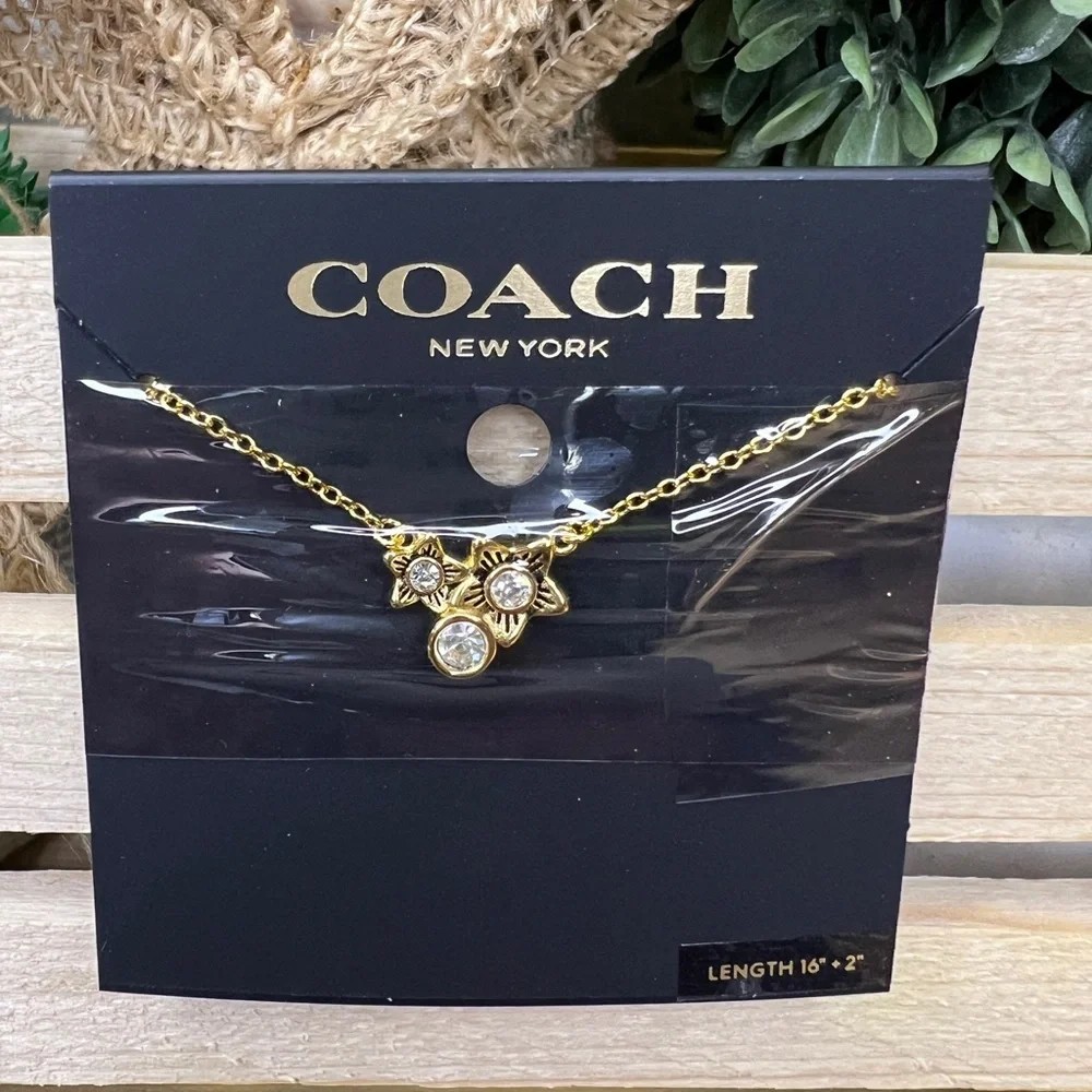 Coach Wildflower Cluster Pendant Necklace